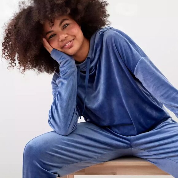 OFFLINE BY AERIE (XS) After Party Cropped Hoodie Oversized Buttery-Soft Velour - Picture 13 of 13